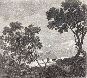 Adam Perelle (1640-1695) - Paesaggio invernale