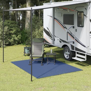 vidaXL Tenttapijt 2,5x2 m blauw, Verzenden