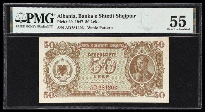 Albania. - 50, 1000 Leke - 1947/1949 (Zonder minimumprijs), Timbres & Monnaies, Billets de banque | Europe | Billets non-euro