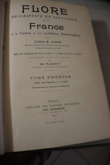 Labbé H. Coste ; Ch. Flahault - Flore descriptive et, Antiek en Kunst