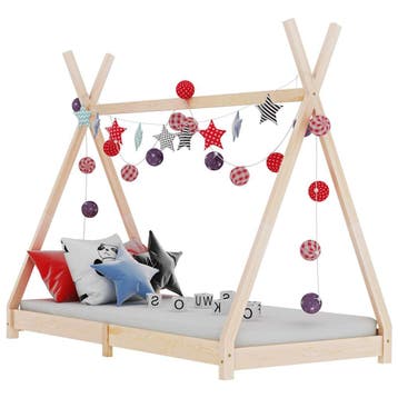 vidaXL Kinderbedframe massief grenenhout 80x160 cm, Kinderen en Baby's, Verzenden, Nieuw