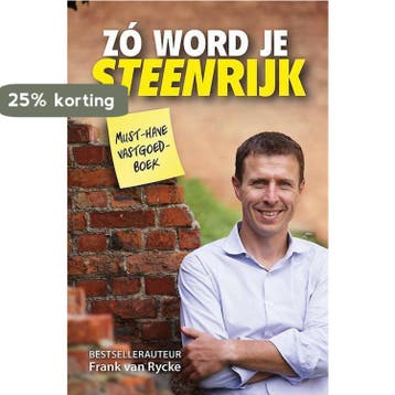 ZÃ³ word je steenrijk 9789995981525 Frank van Rycke, Boeken, Verzenden, Zo goed als nieuw, Frank van Rycke