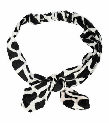 Haarband Knoop 6cm – Strikje met IJzerdraad – Dierenprint –