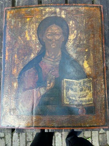 Icoon - Jezus Pantocrator - Lindehout