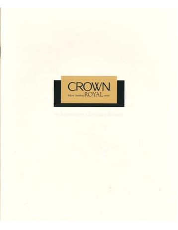 1993 TOYOTA CROWN ROYAL BROCHURE JAPANS, Ophalen of Verzenden, Nieuw