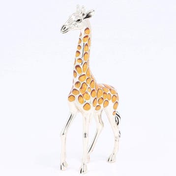 Giraffe - Figurine - Argent 925, Antiek en Kunst