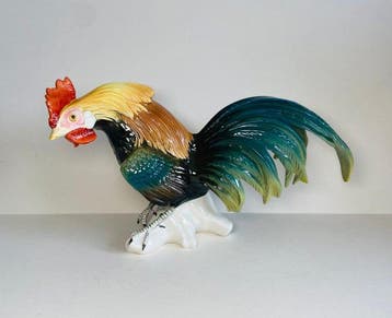 Karl Ens, Volkstedt - Figurine - Cockerel & Kingfisher (2) -