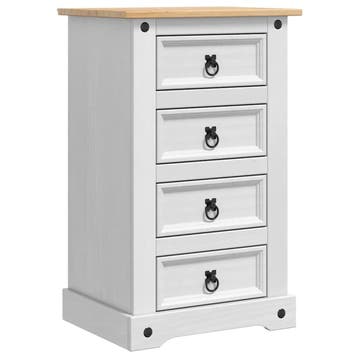 Nachtkastje Wit | Retour deal -34% | Nu kopen!, Verzenden, Zo goed als nieuw, 45 tot 65 cm, 70 cm of meer