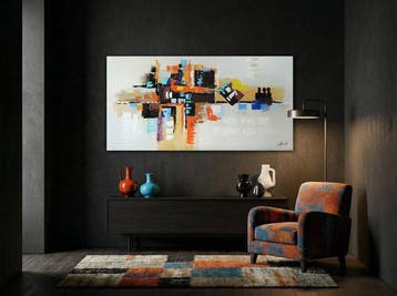 Monika Spiewak - Abstract - Oil Painting Stretched On The