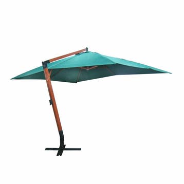 vidaXL Zweefparasol Melia 300x400 cm groen, Verzenden