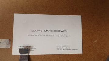 Jeanne-Marie Bodewes den Rooijen - Wandtapijt - 71 cm - 91, Nieuw