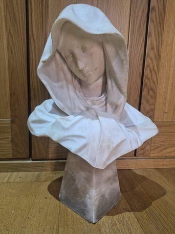 Giuseppe Gambogi (1862–1938) - Buste, Madonna with Veil - 60