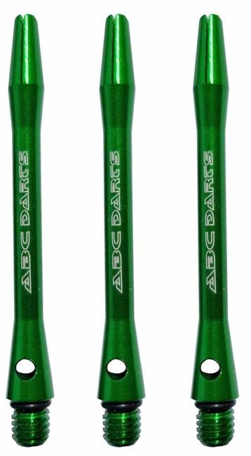 ABC Darts – Aluminium Groen – 3 sets (Dart Shafts), Sport en Fitness, Darts, Ophalen of Verzenden, Nieuw, Shafts