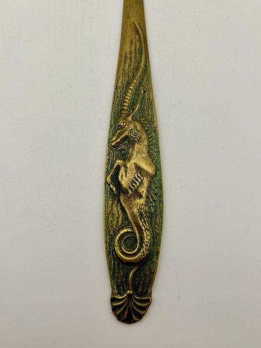 Max Le Verrier - Briefopener - Coupe-papier Capricorne -, Antiquités & Art, Art | Objets design