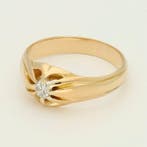 Bague - 18 carats Or jaune Diamant (Naturelle), Bijoux, Sacs & Beauté