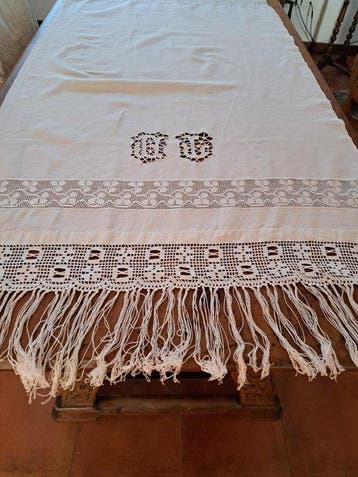 Handdoek - 157 cm - 74 cm, Antiek en Kunst