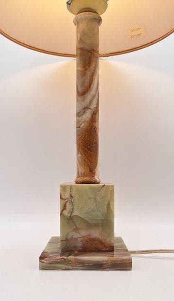 Lampe de table - Onyx, Marbre, Antiek en Kunst