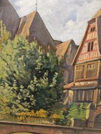 Franse school (XX) - NO RESERVE - Vista del canal