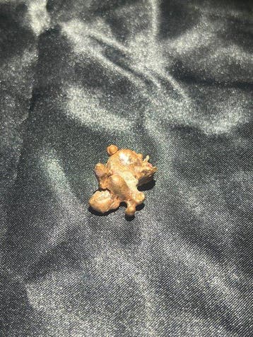 inheemse koper Goud nugget - Hoogte: 1 cm - Breedte: 1 cm-