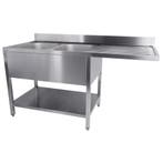 Voorlader-Spoeltafel | RVS | 2 Spoelbakken (Links) |, Verzenden