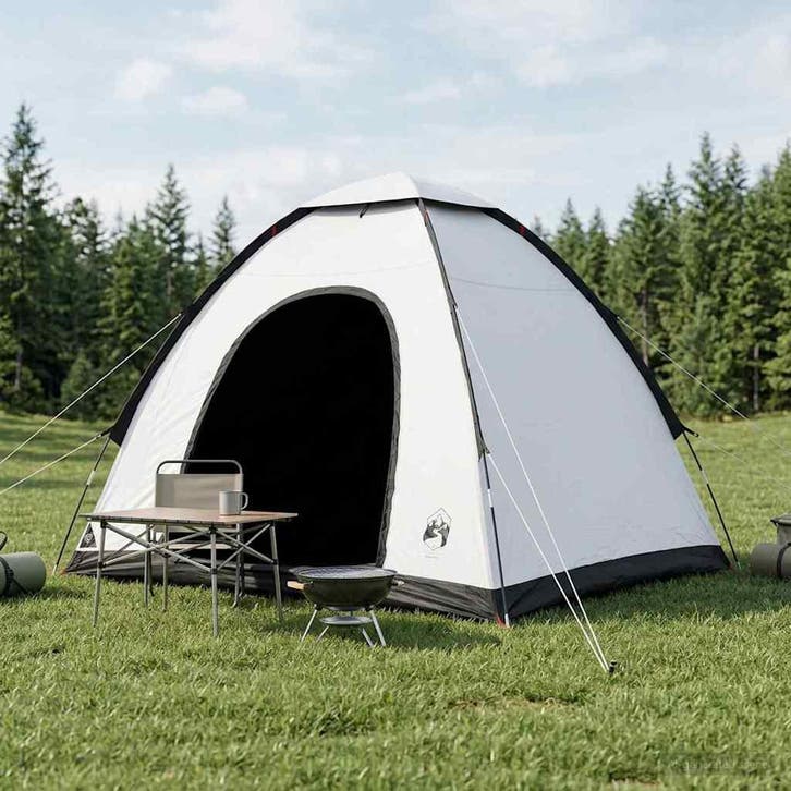 vidaXL Kamperen tent 2-persoons Wit Blackout, Caravanes & Camping, Tentes, Envoi