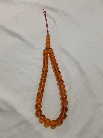 Chapelet - Ambre - 1970-1980 - Chapelet de perles de prière