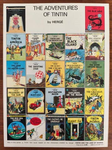 Tintin - Diptyque lune en anglais - B - Couverture inédite, Nieuw