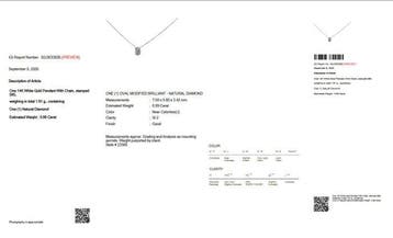Zonder minimumprijs - Ketting met hanger - 14 karaat Witgoud