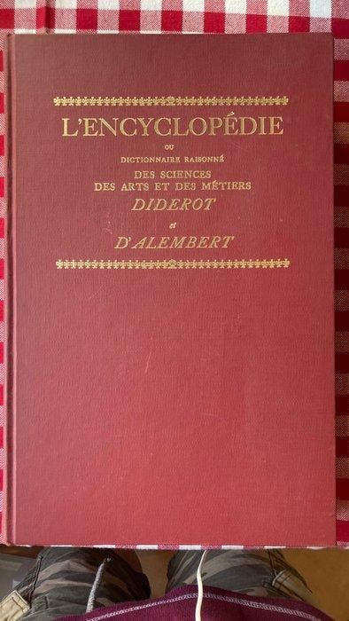 Diderot et dAlembert - LEncyclopédie Ou Dictionnaire, Antiquités & Art, Antiquités | Livres & Manuscrits