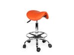 Kapperskruk Oranje - Standaard Zithoogte met Voetsteun, Huis en Inrichting, In hoogte verstelbaar, Nieuw