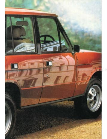 1983 LAND ROVER RANGE ROVER BROCHURE ENGELS, Boeken, Ophalen of Verzenden, Nieuw