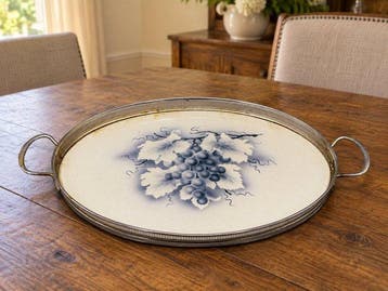 Theodor Paetsch – art-decodienblad met blauwgrijs