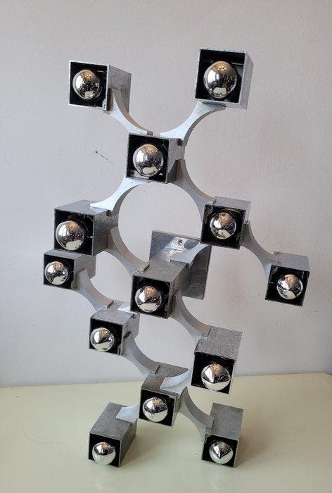 Sciolari - Gaetano Sciolari - Wandlamp - Cubic - Metaal, Antiek en Kunst, Antiek | Verlichting