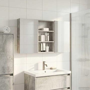 vidaXL Badkamerkast set 3 st 120 x 10,5 x 60,5 cm Bewerkt, Verzenden, Nieuw