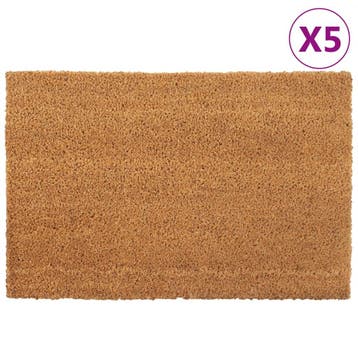 vidaXL Deurmatten 5 st 40x60 cm getufte kokosvezel naturel, Verzenden