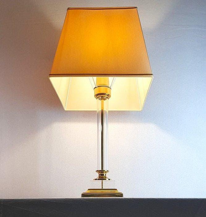 GKS-Leuchten - Tafellamp - Hollywood Regency stijl - Lucite, Antiek en Kunst, Curiosa en Brocante