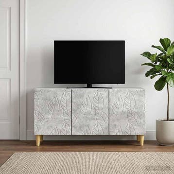 vidaXL TV Kast 99 x 34,5 x 50 cm Betongrijs Bewerkt hout, Verzenden