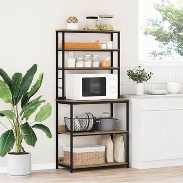 vidaXL Keukenplank 5-laags 80 x 40 x 168 cm Bewerkt hout, Verzenden
