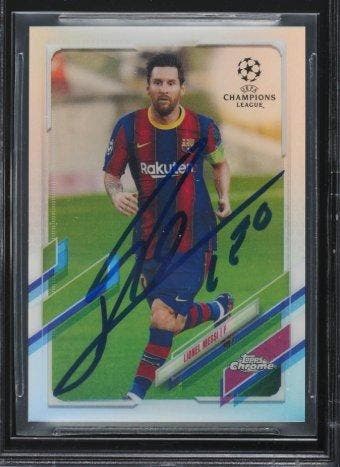 2020 Topps Chrome Lionel Messi #1 - Refractor - Autograph -
