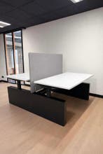 Zwarte Duo Werkplek Met Wang - Design Duo Bureau - Nieuw, Verzenden, In hoogte verstelbaar, Nieuw, Stabureau