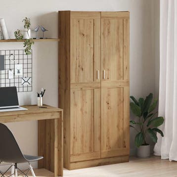 vidaXL Hoge kast 82,5x30,5x185 cm bewerkt hout artisanaal, Verzenden, Nieuw