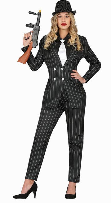 Gangster Kostuum Dames, Verzenden, Nieuw