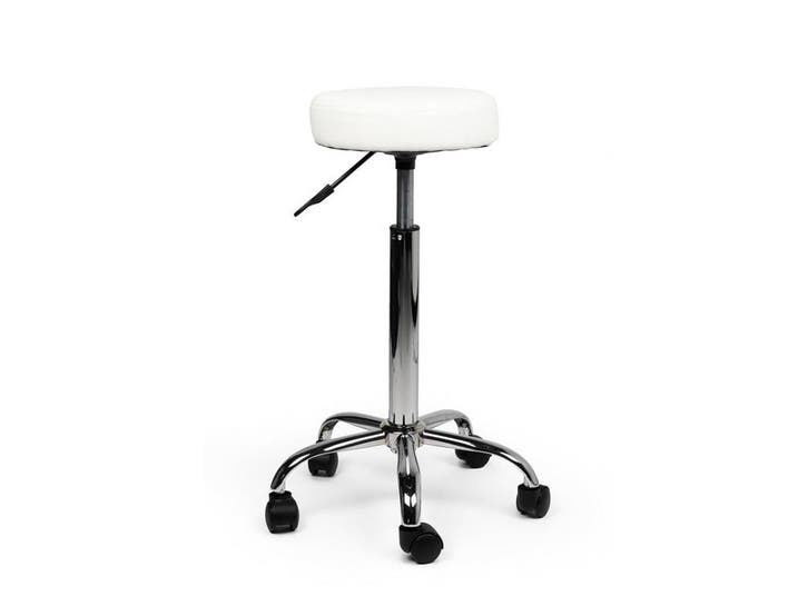 Tabouret Wit - Hoge uitvoering, Maison & Meubles, Tabourets