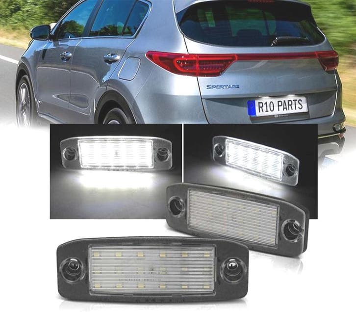 Éclairage Plaque D´immatriculation Led Pour Kia Sportage 11-, Auto-onderdelen, Verlichting, Verzenden