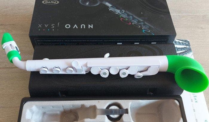 Nuvo - jSax standaard kit, wit/groen - - Altsaxofoon (Zonder, Musique & Instruments, Instruments à vent | Flûtes à bec