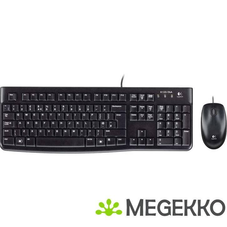 Logitech MK120 toetsenbord en muis, Computers en Software, Desktop Pc's, Nieuw, Verzenden