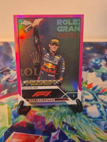 2022 Topps Chrome Max Verstappen 157 / 180 Parallel card,