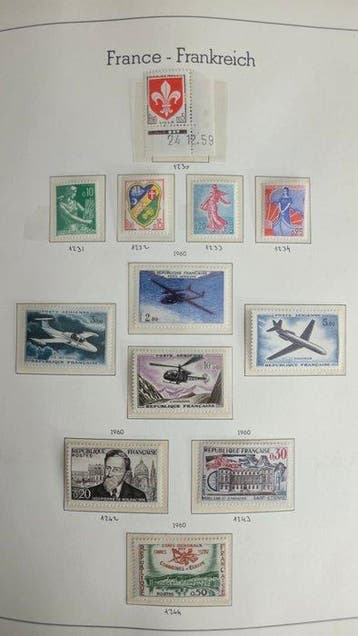 Frankrijk 1960/1982 - Postzegelverzameling Frankrijk, Gestempeld