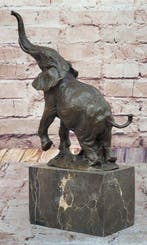 Milo (1910-1978) - sculptuur, Olifant - 31 cm - Brons,, Antiek en Kunst