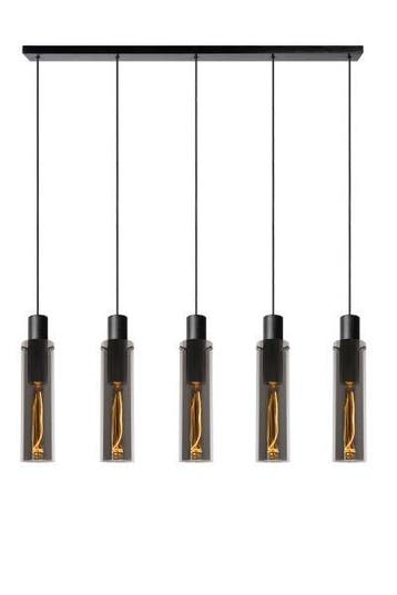 Hanglamp Lucide ORLANDO -  - 5xE27 - Fumé -, Verzenden
